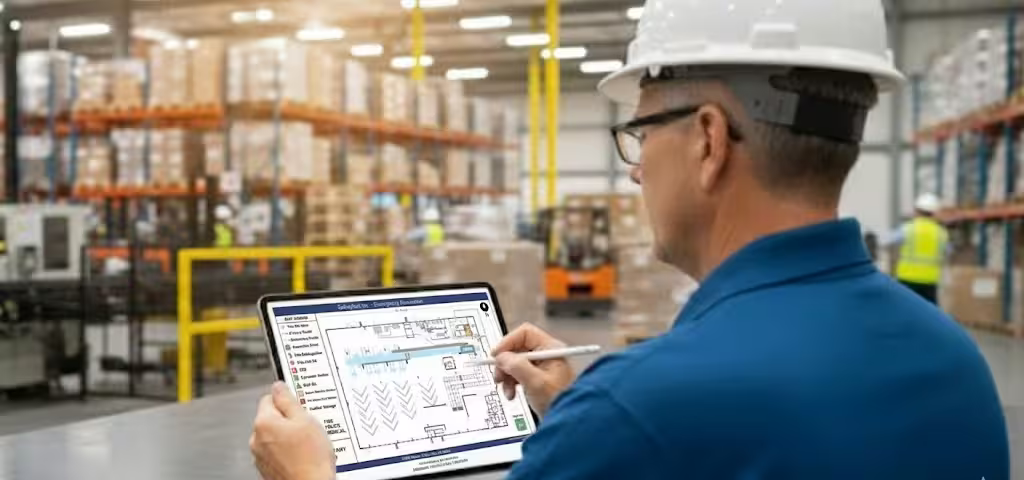 2026 Evacuation Maps: 4 Ways Warehouses and Plants Differ From Offices — industrial safety guidance from SafetyNet Inc.