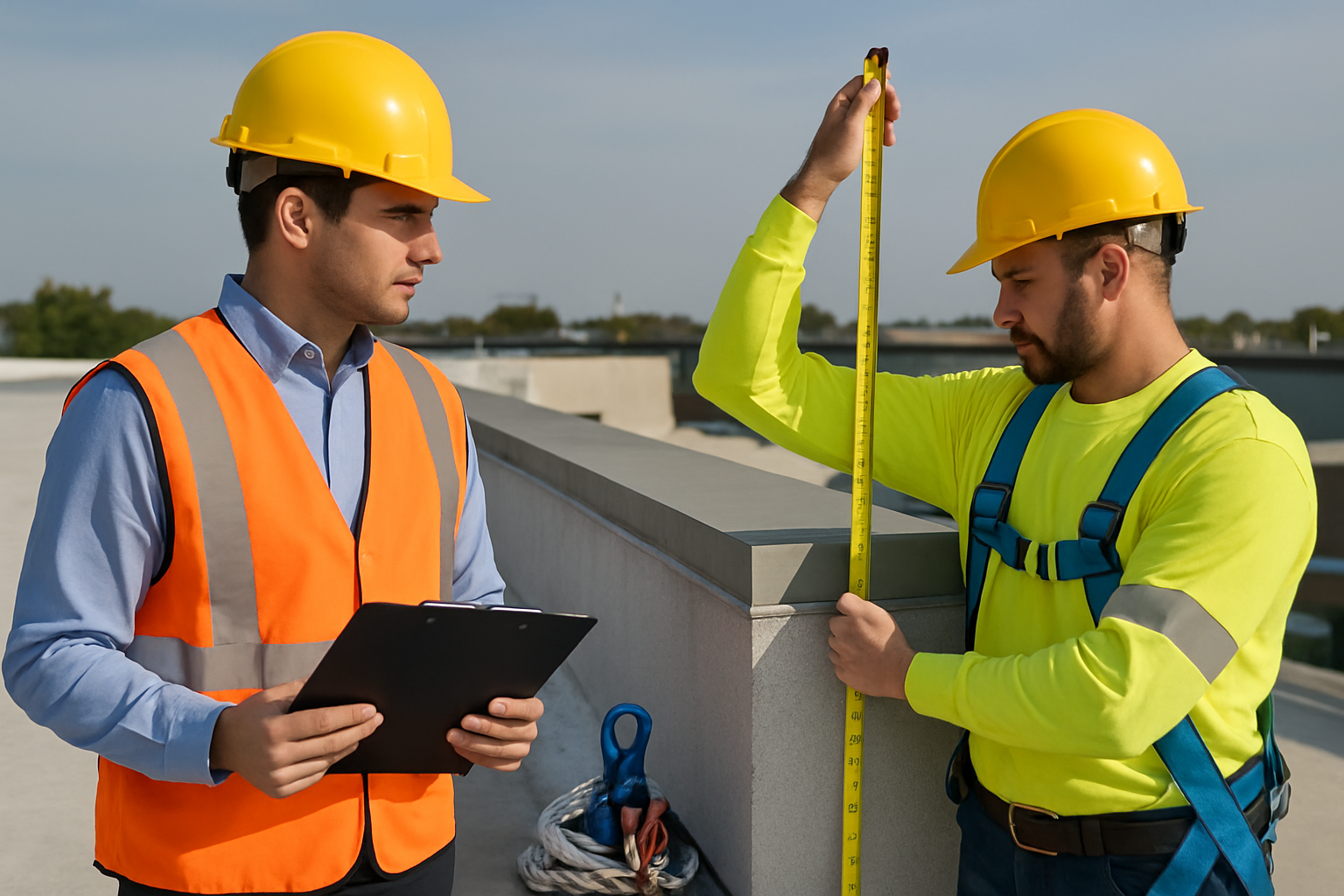 Commercial Roof Parapet Height in 2026: When It Counts as Fall Protection — industrial safety guidance from SafetyNet Inc.