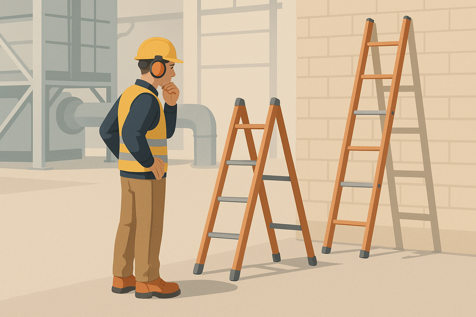 Ladder Safety: The “Just This Once” Trap — industrial safety guidance from SafetyNet Inc.