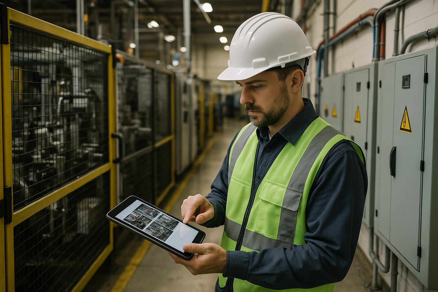 2026 Guide: AI Photo Hazard Scanning for ANSI B11.0 and NFPA 70E Audits — industrial safety guidance from SafetyNet Inc.