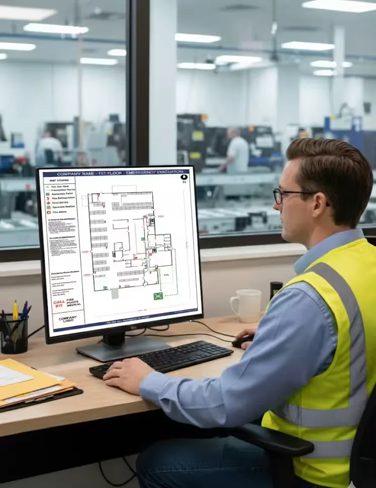 OSHA Evacuation Map Requirements in 2026: Checklist and Common Violations — industrial safety guidance from SafetyNet Inc.