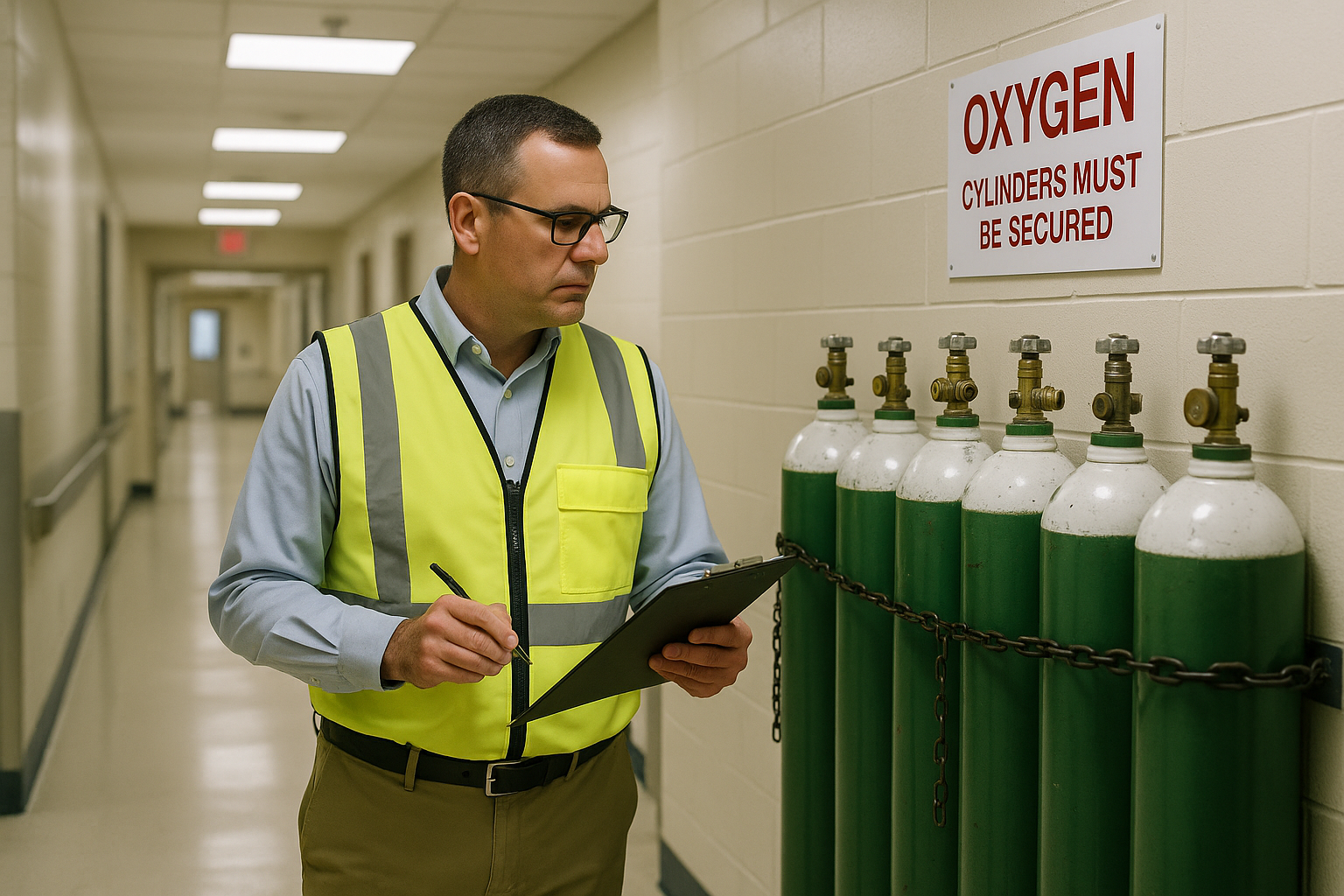Medical Gas Safety: What NFPA 99 and Daily Rounds Should Catch — industrial safety guidance from SafetyNet Inc.