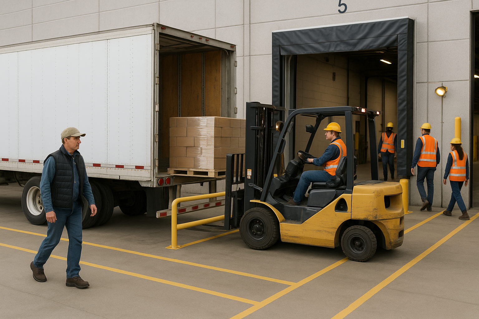How to Verify Loading Dock Safety for Drivers, Forklift Operators, and Warehouse Workers — industrial safety guidance from SafetyNet Inc.