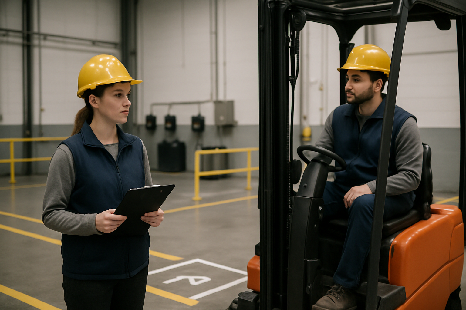 OSHA 1910.178 & ANSI B56.1: 2026 Forklift Inspection and Pedestrian Safety — industrial safety guidance from SafetyNet Inc.