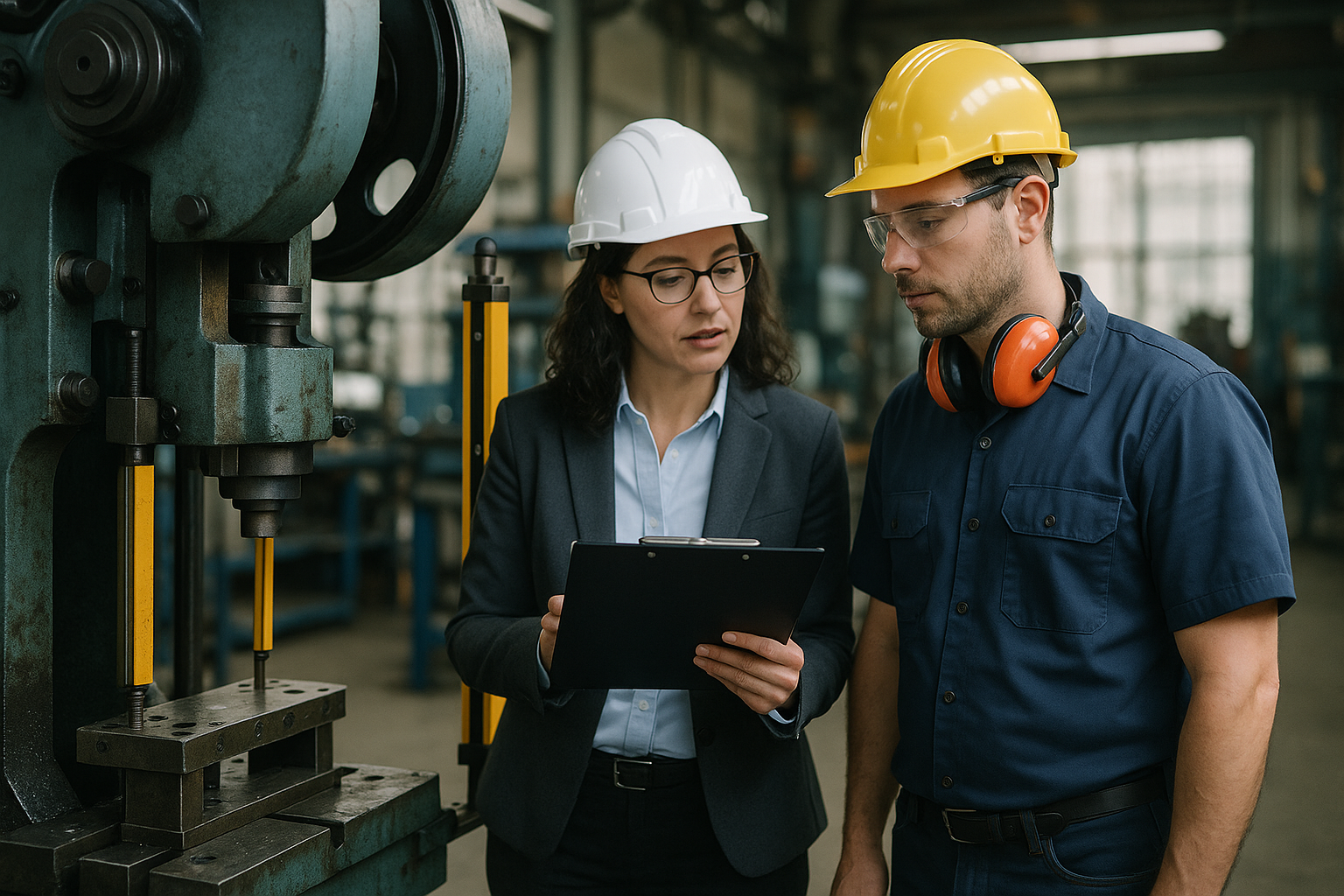 OSHA 29 CFR 1910.217 Periodic Inspection Checklist for Mechanical Power Presses — industrial safety guidance from SafetyNet Inc.