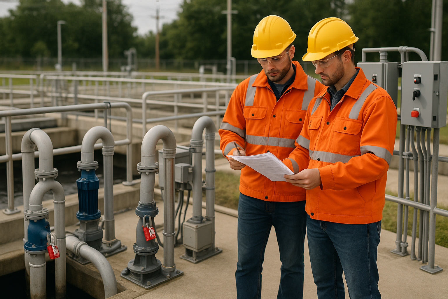 OSHA, NFPA, and ANSI Requirements for Wastewater Utility Plant Safety in 2026 — industrial safety guidance from SafetyNet Inc.