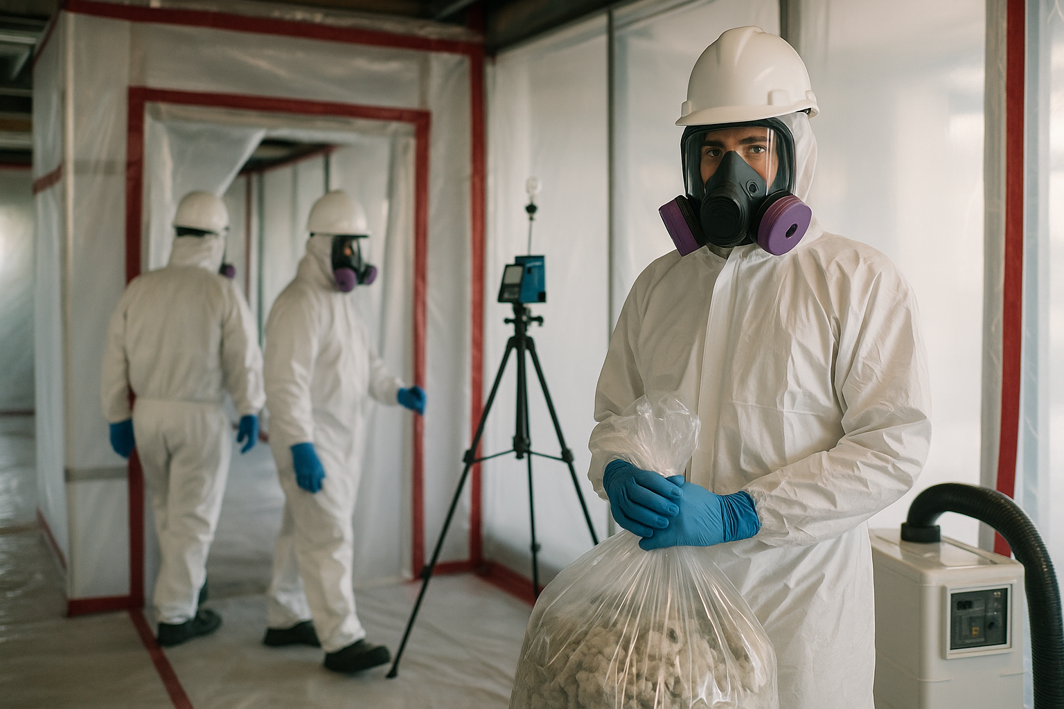 Commercial Asbestos Abatement: OSHA, Respiratory, and Sampling Basics — industrial safety guidance from SafetyNet Inc.