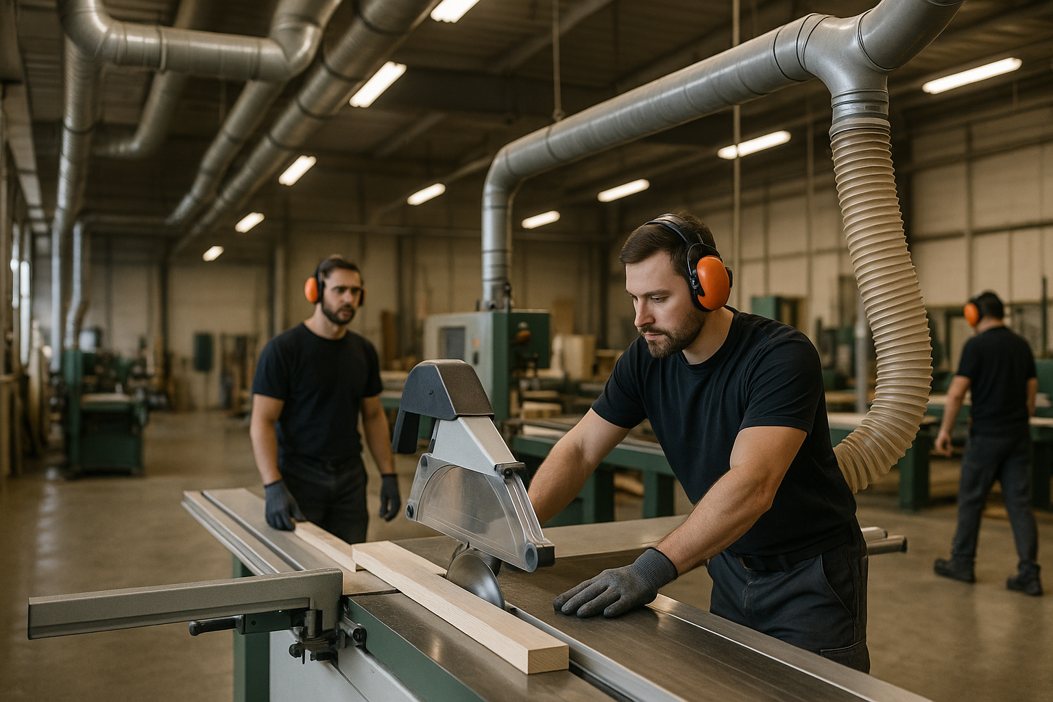 Industrial Woodworking Safety in 2026: Dust, Blade Guarding, and Noise — industrial safety guidance from SafetyNet Inc.